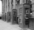 Telephone boxes outside the General Post Office, Fitzalan Square