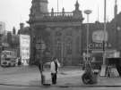 Fitzalan Square showing (centre) Barclays Bank Limited and the Classic Cinema