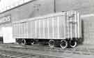 View: s46045 Cravens Ltd., rolling stock manufacturers, Acres Hill Lane showing Peruvian Corporation, Bogie covered van