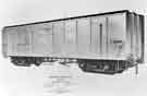 View: s46054 Cravens Ltd., rolling stock manufacturers, Acres Hill Lane showing Benguela Railways, refrigeration wagon