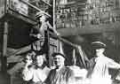 View: s46100 Staff in the back yard of Stocksbridge Co-operative Society, Manchester Road, Deepcar, c.1925