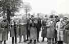 View: s46211 Arnold Laver (third left), timber merchant, with unidentified group at the Polish frontier