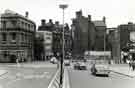 View: s46322 Junction of (foreground) High Street (right) Fitzalan Square (left) Haymarket and (centre) Commercial Street