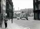 View: s46323 Buses on Commercial Street showing (centre) Park Hill Flats 