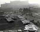 View: s46329 Corn Exchange car park from the rear of F. W. Woolworth Ltd. on Haymarket 