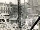 View: s46409 Construction of the Central Library, Surrey Street showing (top right) the Lyceum Theatre