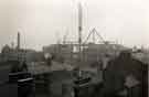 View: s46419 Construction of the Central Library, Surrey Street showing (centre left) the Lyceum Theatre