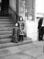 View: s46524 Children, celebrating Chinese New Year, on the steps of the Central Library, Surrey Street