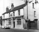 View: s46560 Cuthbert Bank public house, No. 164 Langsett Road showing (left) No. 170 D. Horsfall, corn dealers 