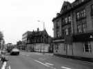 View: s46563 Glossop Road showing (centre) Edgar Allen Physical Treatment Centre originally named Edgar Allen Institute and (right) No. 243 National Westminster Bank