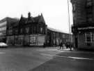 View: s46564 Glossop Road and junction with Gell Street showing (centre) Edgar Allen Physical Treatment Centre originally named Edgar Allen Institute and (right) No. 243 National Westminster Bank