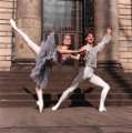 View: s46739 Ballet dancers outside City Hall, Barkers Pool