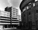 View: s46763 Rear of (right) Memorial Hall, City Hall and (left) Fountain Precinct, Balm Green