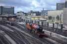 Steam locomotive, Sheffield Midland railway station 