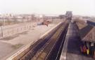 View: sypte00461 South Yorkshire Passenger Transport Executive (SYPTE). Althorpe railway station looking towards the Keadby Bridge over the River Trent