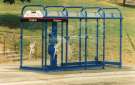 South Yorkshire Passenger Transport Executive (SYPTE). Combined bus shelter and telephone kiosk, Rotherham