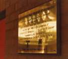 South Yorkshire Passenger Transport Executive (SYPTE). Plaque commemorating the opening of Rotherham bus station concourse