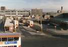 View: sypte00554 South Yorkshire Passenger Transport Executive (SYPTE). Pond Street bus station showing (back left) Pond Street Royal Mail sorting office (back right)