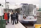 South Yorkshire Passenger Transport Executive (SYPTE). Supertram No. 9 at Meadowhall transport interchange