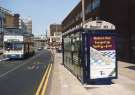 South Yorkshire Passenger Transport Executive (SYPTE). Moorfoot bus shelter, Charter Row