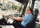 South Yorkshire Passenger Transport Executive (SYPTE). Supertram driver on High Street