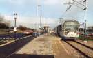 South Yorkshire Passenger Transport Executive (SYPTE). Supertram No. 17 at Halfway Park and Ride, Eckington Way