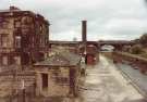 South Yorkshire Transport Executive (SYPTE). Canal basin prior to restoration showing (left) Sheaf Works, formerly premises of William Greaves and Sons, cutlery manufacturers