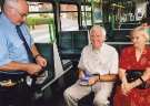 South Yorkshire Passenger Transport Executive (SYPTE). Conductor and passengers on Supertram