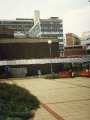 South Yorkshire Passenger Transport Executive (SYPTE). Covered walkway between Sheaf Street and Harmer Lane showing (back) Sheffield Hallam University