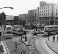 South Yorkshire Transport buses at the junction of (foreground) Haymarket, (right) High Street and (back centre) Fitzalan Square