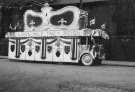 Decorated float celebrating unidentified Royal occasion