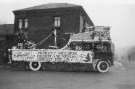 Decorated Christmas float (Santa's sleigh) at Doncaster