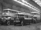 Doncaster Transport buses in bus garage