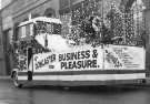 Decorated Christmas float (Santa's sleigh) at Doncaster