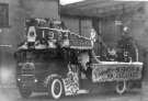 Decorated Christmas float (Santa's sleigh), Greyfriars Street, Doncaster