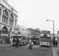 Sheffield Transport and South Yorkshire Transport buses on High Street