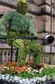 View: t11430 Sheffield in Bloom: Sheffy Stan, the steelman, outside the Town Hall, Pinstone Street