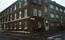 View: t11506 Former premises of Taylor's Eye Witness Ltd., Eye Witness Works, cutlery and plate manufacturers, junction of (left) Milton Street and (right) Thomas Street