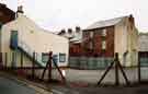 View: t11507 Junction of (left) Egerton Lane and (right) Evans Street