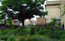 View: t11568 Barkers Pool Gardens, junction of Balm Green and Barkers Pool showing (right) the City Hall