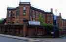 View: t11601 School of Law, University of Sheffield (formally known as St. George's Hospital and Winter Street Hospital), junction of Winter Street and Mushroom Lane