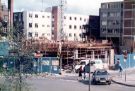 View: t11844 Construction on the site of the Gaumont Cinema, Barkers Pool at the junction with (right) Burgess Street