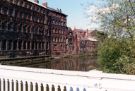 View: t11863 River Don, taken from Ball Street bridge looking upstream (left) Cornish Place Works, the former premises of James Dixon and Sons and now flats