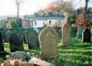 View: t12014 Gravestones at Christ Church C. of E. Church, Fulwood looking towards Chorley Road