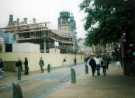 View: t12027 Surrey Street looking towards (left) the construction of the Mercure St Paul's Hotel, No. 119 Norfolk Street