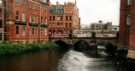 View: t12055 River Don at Lady's Bridge and weir showing (right) Exchange Brewery