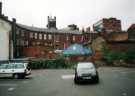 View: t12057 Rear of housing on West Bar showing (foreground) car park on Lambert Street