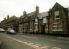 View: t12094 Town End Road, Ecclesfield showing (right) No. 8 former Griffin Inn and (centre) No. 10 former Midland Bank