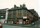 View: t12169 North Church Street from (foreground) West Bar showing former premises of Walpamur Co. Ltd., paint manufacturers,  Nos. 57 - 59 West Bar