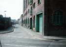 View: t12252 Nursery Lane from Spitalfields showing John Aizlewood Ltd., flour millers, Crown Corn Mills (also called Provender Mill) 